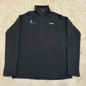 Patagonia Better Sweater 1/4th Zip Fleece Pullover Women's Small Black